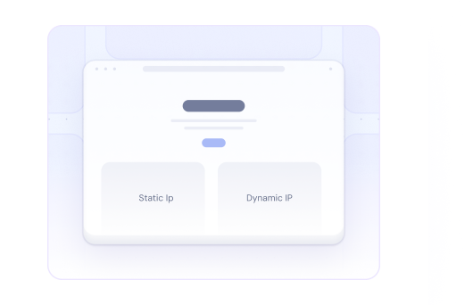 Flexible static and dynamic IP configuration illustration