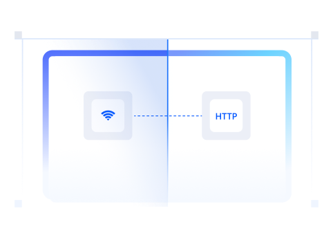 Stable German IP network connection illustration